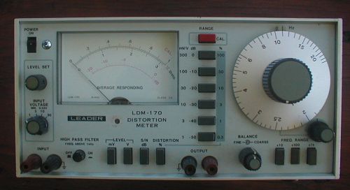 Leader LDM-170 audio distortion meter- tested