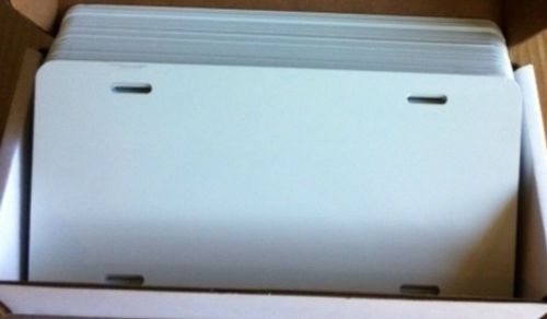100pcs..024 6&#034;x12&#034; gloss white  aluminum license plate / car tag blanks. for sale
