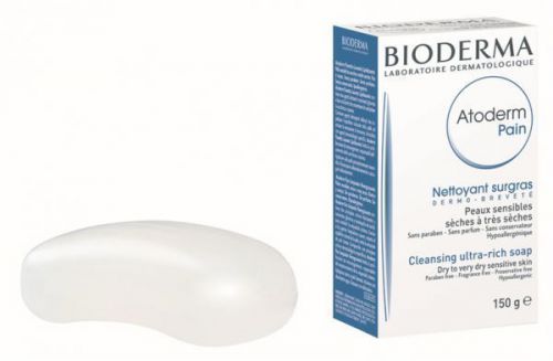 Bioderma atoderm pain soap 150 g cleanser for face and body dry and atopic skin for sale