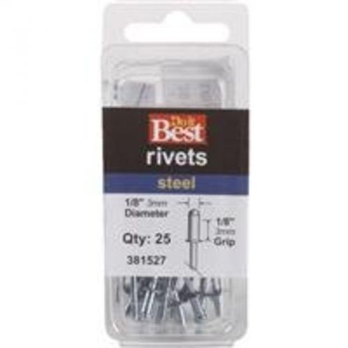 1/8&#034; x 1/8&#034; stl rivet do it best misc. chisels 381527 009326315997 for sale