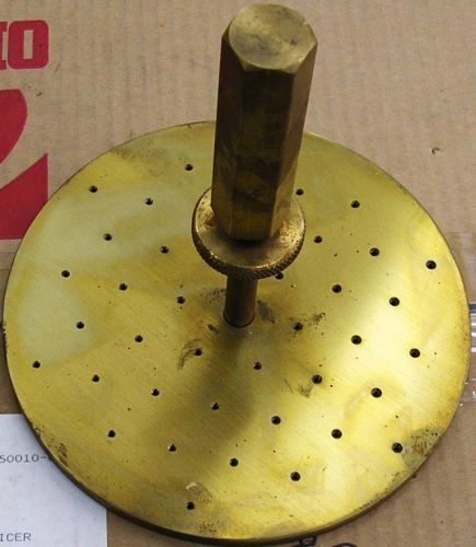 CBR Brass Construction Swell Plates Perforated 5-7/8&#034; 149mm dia. base Item #8610