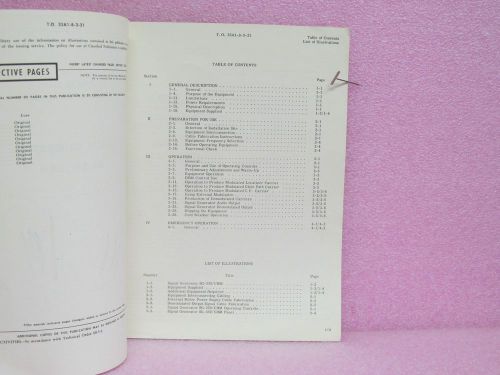 Military Manual SG-339/URM Signal Generator Operating Manual (3/30/62)