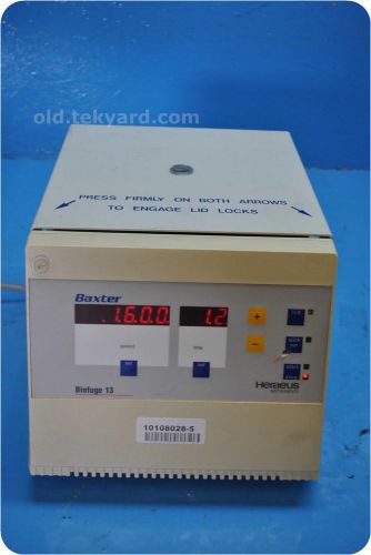 HERAEUS BAXTER 3637 BIOFUGE-13 LAB BENCHTOP CENTRIFUGE @ ( 108028  )