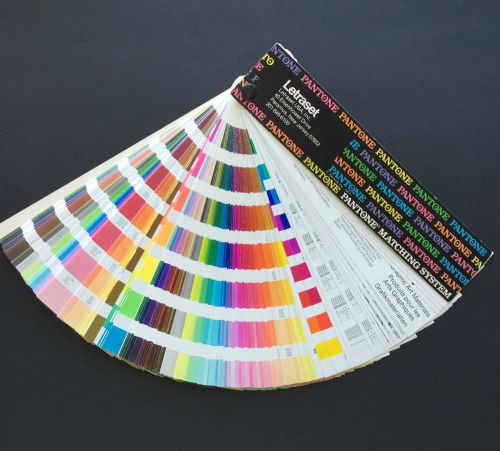 Vintage PANTONE Color Matching System Fan Deck from 1977 Letraset