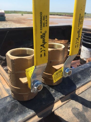 (2) 2&#034;Brass Apollo ball valves