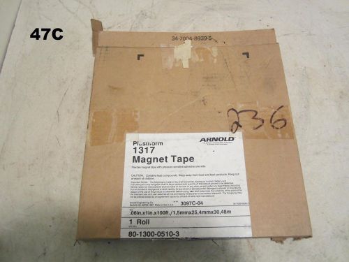 Partial plastiform 3097c-04 .060&#034; x 1&#034; x 100&#039; mgo permanent magnet tape roll for sale