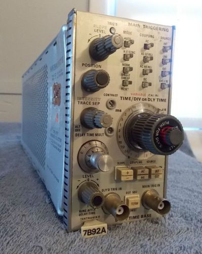 TEKTRONIX 7B92A DUAL TIME BASE  PLUG-In-Free Shipping.