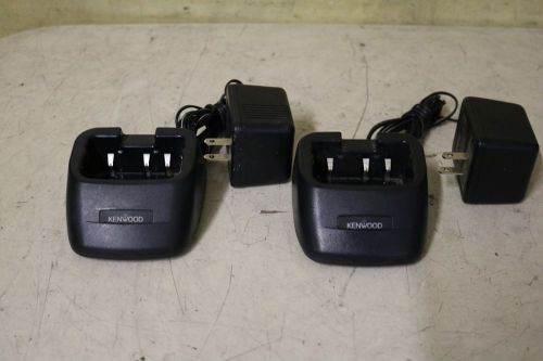 Lot Of 2 Kenwood W08-0598 Charger TK2100 TK3100 TK3101 TK3102 TK2101 TK2102