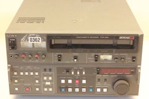 SONY PVW-2800 PVW 2800 BETACAM SP BETA VIDEO EDIT RECORDER, WORKS WELL