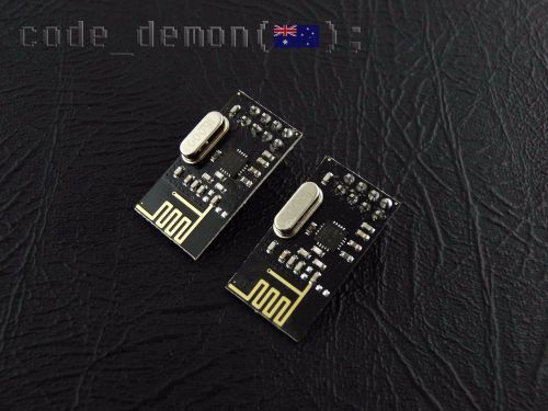 New NRF24L01 2.4GHz Antenna RF Wireless Transceiver Module (x2) - Arduino / PIC