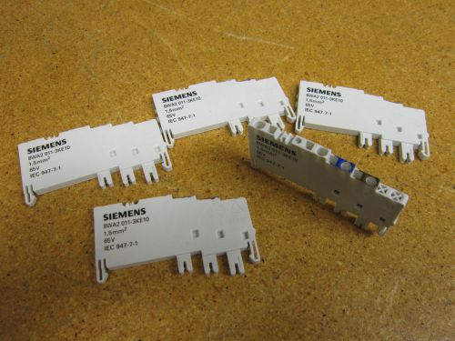 Siemens 8WA2 011-3KE10 Terminal Block Spring Loaded 1.5mm 65V (Lot of 5)