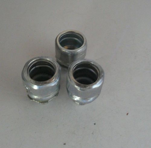 1/2&#034; RIGID COMPRESSION CONNECTOR LOT OF 3 No Thread