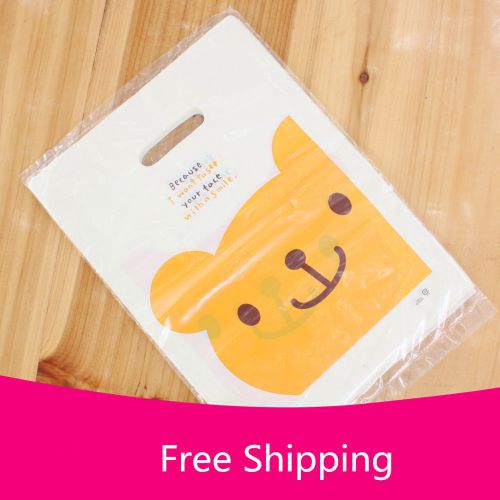 20 Plastic Gift Shopping Carrier Bags Merchandise Bags carton for T-shirt bags