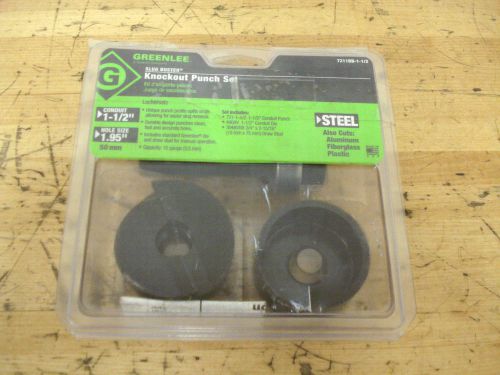 Greenlee 7211BB-1-1/2 Slug-Buster Knockout Punch Set, 1-1/2&#034; Conduit, 1.95&#034; Hole