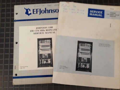 Two (2) EF Johnson VHF Repeater Radio Service Manuals 1100 Series