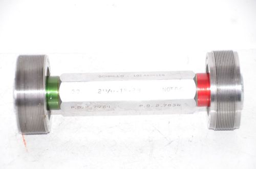 2-13/16-18-2B Thread Plug Gage Go  No Go PD 2.7764 No 2.7834