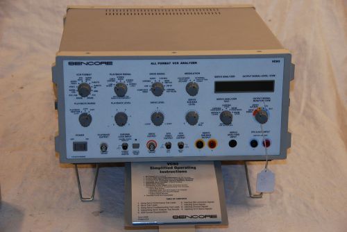 SENCORE &#034;VC93 ALL FORMAT VCR ANALYZER&#034;