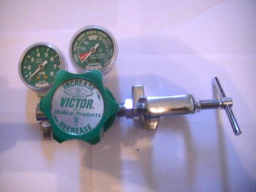 Victor model vmg-8sy dual-gauge adjustable oxygen gas regulator for sale