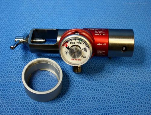 LSP Rhino Oxygen Regulator 25LPM CGA 870 (2) DISS + Barb L370-220-A-STL