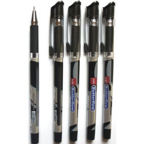 10 ball pen Cello Butterflow smooth writing pens black