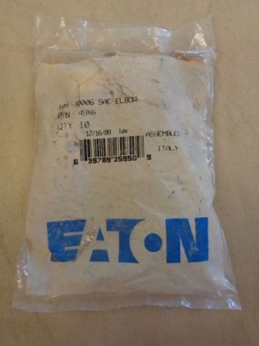 EATON SET OF (10) WEATHERHEAD BRASS FITTING 90 DEGREE ELBOW MARINE BOAT