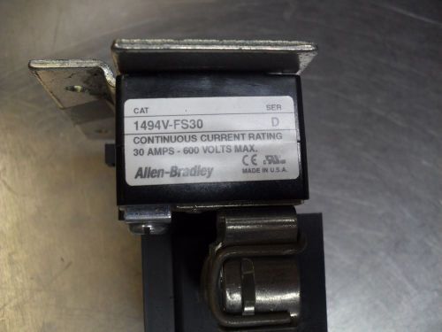 ALLEN BRADLEY 1494V-FS30 TRAILER FUSE BLOCK  Guaranteed 30 Days