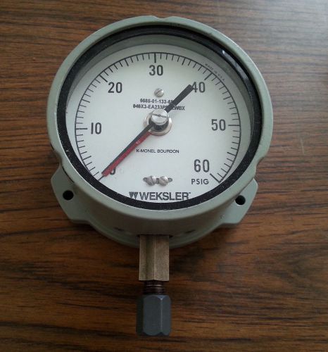 WEKSLER ASHCROFT 0-60 PSIG PRESSURE GAUGE EA233PEFLWBX