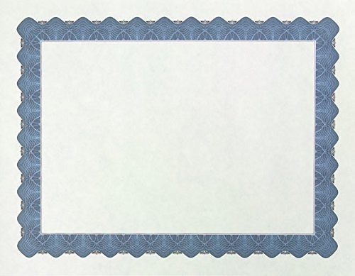 Great Papers! Metallic Blue Border Certificate, 8.5&#034;x 11&#034;, 100 Count (934400)