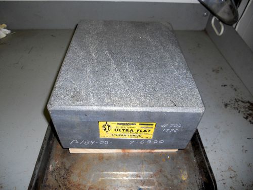 9&#034; x 12&#034; x 4-1/4&#034; scherr tumico &#039;ultra flat&#039; granite surface plate, 0.00005&#034; for sale