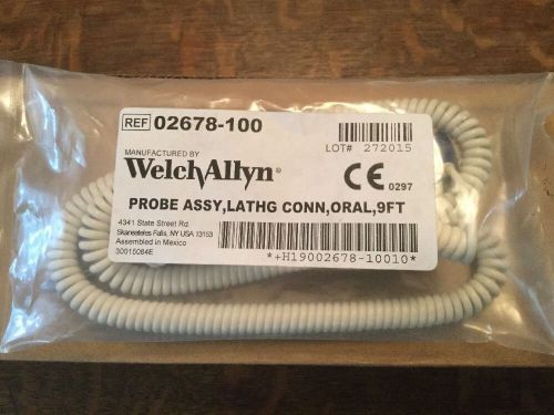 WELCH ALLYN ALL SPOT VITALS SIGNS ORAL TEMP PROBE 02678-100 Sure Temp 678/679