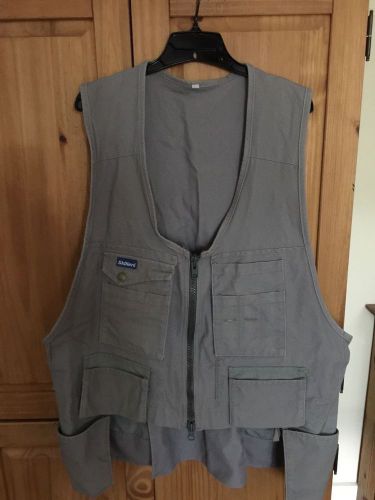 Skillers work vest xxl euc canvas cotton zip front for sale