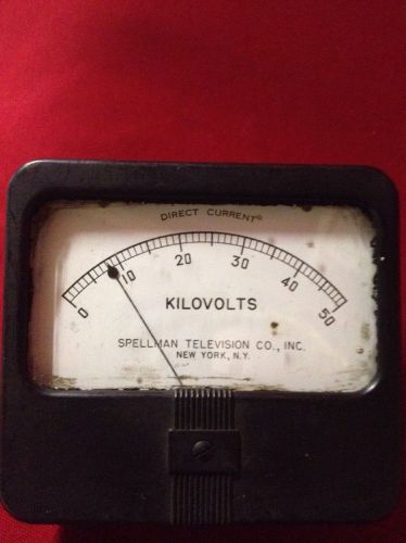 Vintage Kilovolts Gauge Direct Current Bakelite