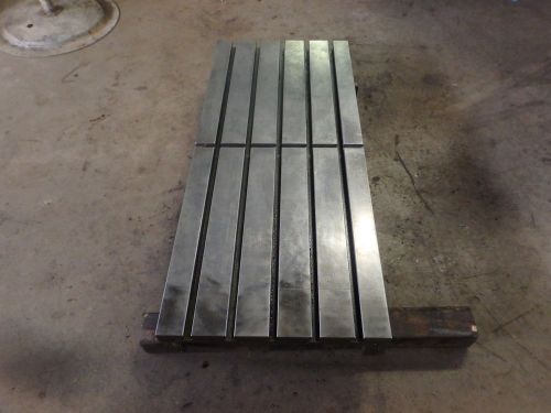 48-3/4&#034; x 21-5/8&#034; x 4&#034; Steel Welding T-Slotted Table Cast iron Layout Plate Jig