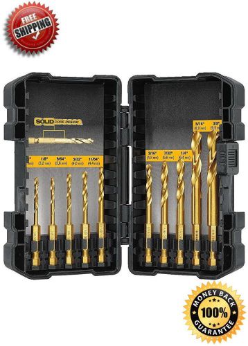 DEWALT DD5160 Impact Ready 10 Piece Titanium Drill Bit Set