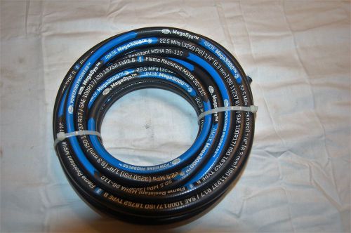 Gates 1/4&#034; hydraulic hose megasys 4m3k mega3000 3250 psi (25 ft) for sale