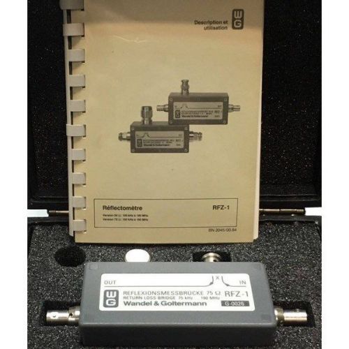 75khz-190mhz return loss bridge 75ohm wandel &amp; goltermann rfz1 for sale