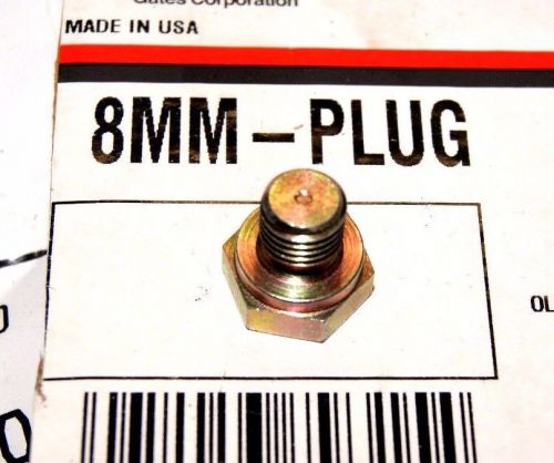 (QTY 25) Gates 8MM-PLUG, G64790-0008 Male Metric Plug - Thread Size M08X1.0