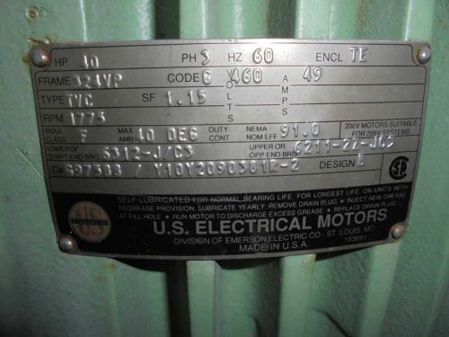 U.S. ELECTRICAL MOTORS 697588/Y10Y2090381R-2 DESIGN B *NEW NO BOX*