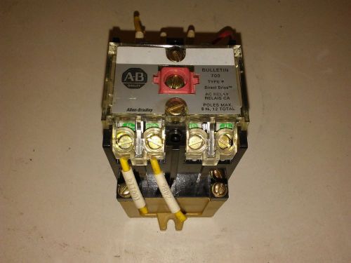 Allen Bradley 700-P400A1 AC Control Relay Direct Drive Type P Series D