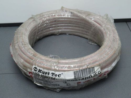 100 ft kuriyama food processing pvc tubing clear 6mm id 11mm od 250 max psi for sale