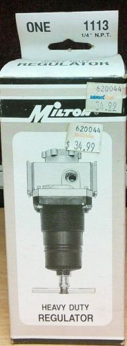 Heavy duty regulator, milton 1113, 1/4&#034; npt, air compressor pressure regulator for sale