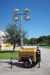 Allmand light towers night-lite pro,sho-hd,4-1250 watt bulbs,7.5kw,kubota diesel for sale