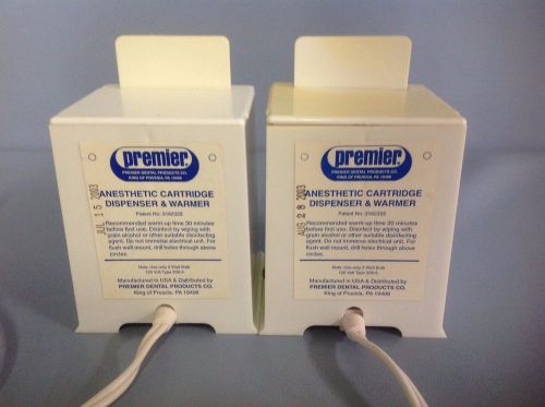 Set of two dental premier anesthetic cartridge dispenser and warmer for sale