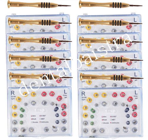 280pc dental self-ligating bracket brace buccal tube mini roth 0.022 3 4 5 hooks for sale