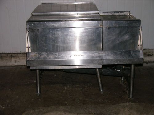 Perlick Undercounter Ice Bin 7055-70 With TS-12 Drain Board &amp; 36&#034; Speed Rail