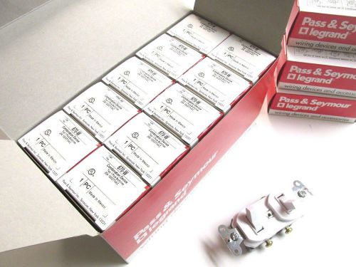 New .. pass &amp; seymour legrand toggle switch 20a model 670-w (box of 10) .. uv-42 for sale