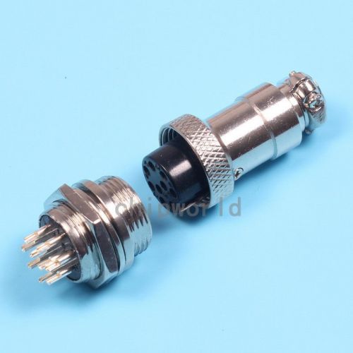 10PCS GX16-9P 16mm Aviation Plug Male Female Metal Connector 9pin