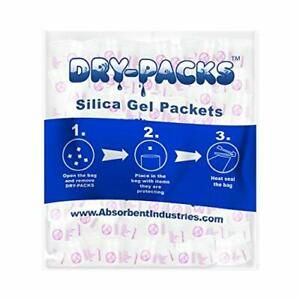 Dry-Packs 300 Pack Absorbent Industries 1 Gram Silica Gel Canister Medicine V...