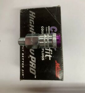 Milton 765VC ColorFit HIGHFLOWPRO Air Coupler V-Style PURPLE 1/4&#034; NPT Male, EACH