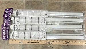 Lot Of 4 - Advantus Grip-A-Strip Display Rail 24 x 1 1/2 Aluminum Finish 2000